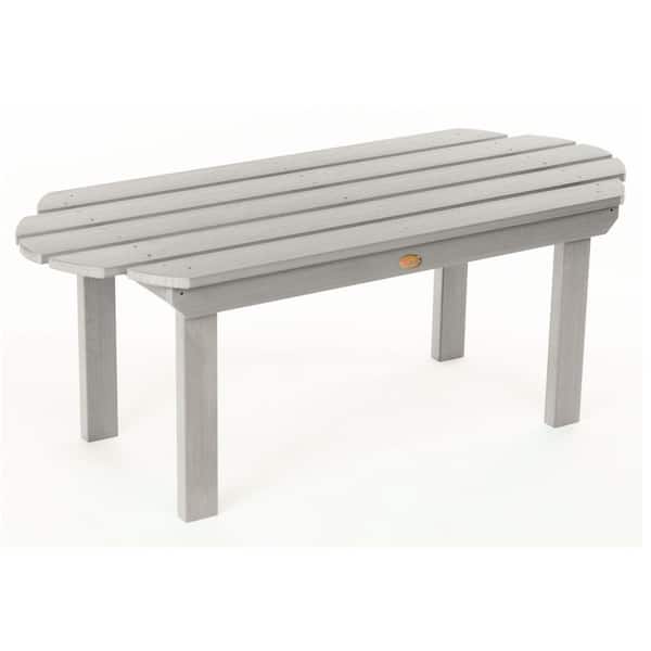 Highwood Classic Westport Harbor Gray Recycled Plastic Outdoor Coffee Table