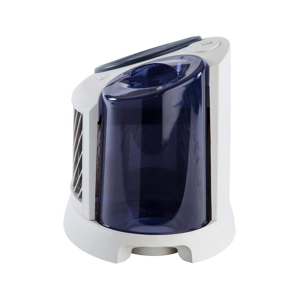 White Digital Evaporative Tabletop Humidifier with Humidistat