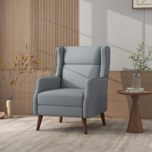 Modern Dark Gray Upholstery Accent Arm Chair(Set of 1)