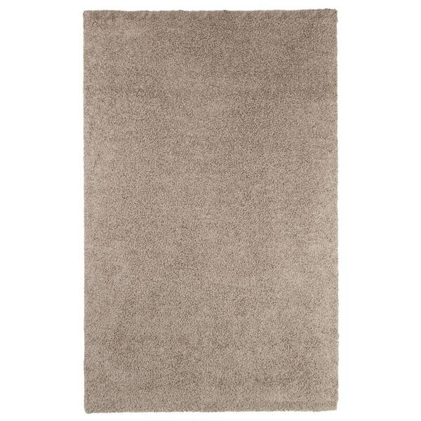 Lavish Home Shag Taupe 5 ft. x 8 ft. Indoor/Outdoor Area Rug