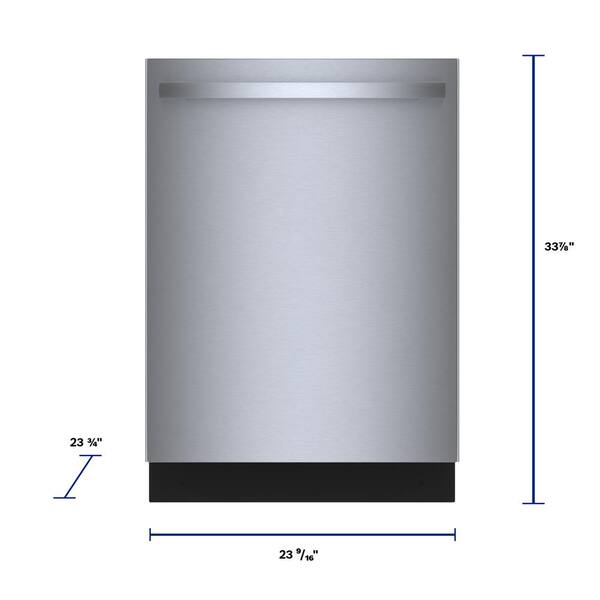 Bosch 800 Series 24 in. Stainless Steel Top Control Tall Tub Bar