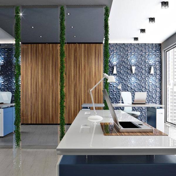 Black 24" x 24" 3D Geometric Wall Panels