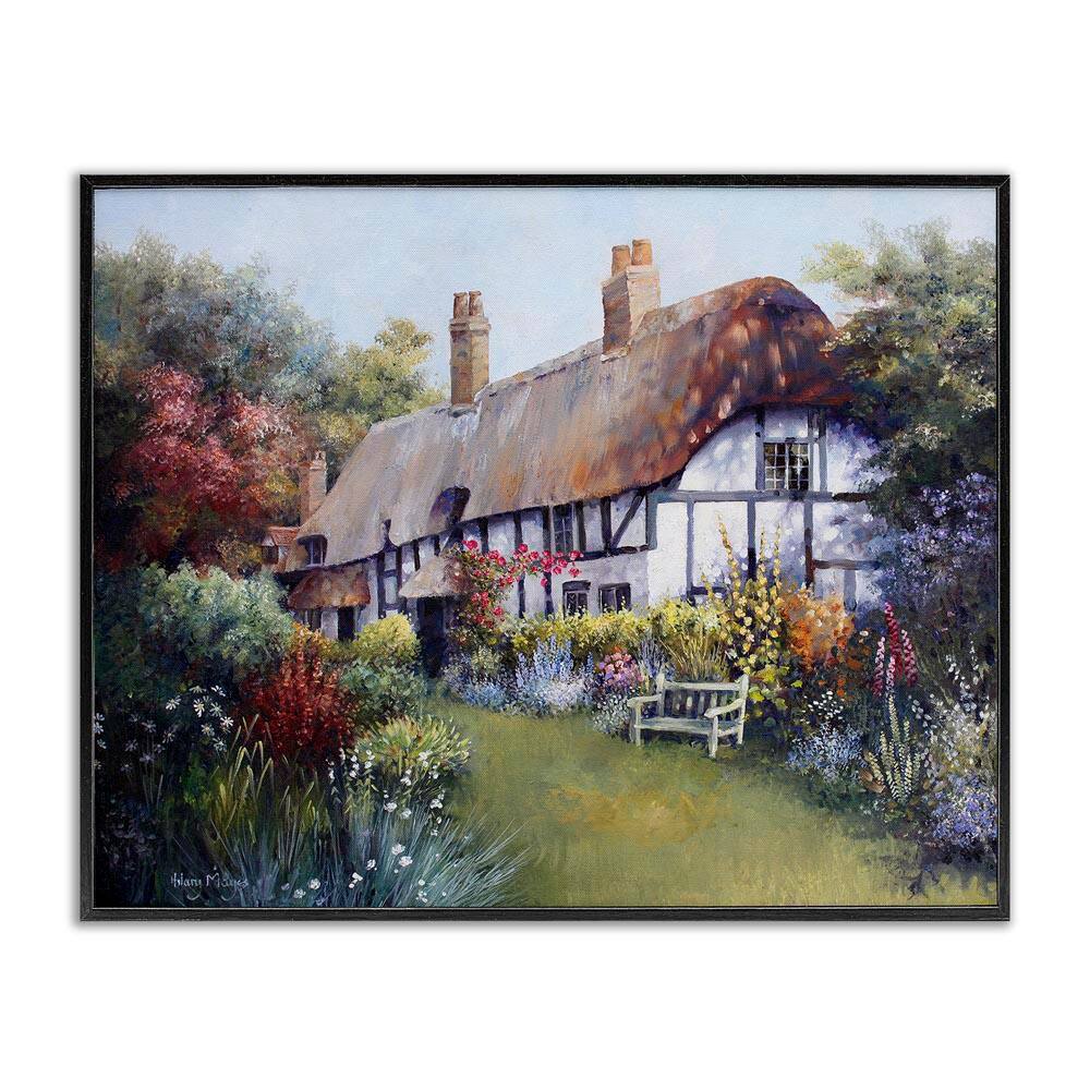 Budding Cottage Garden by Hilary Mayes Black Framed Architecture Giclee Art Print 24 in. x 30 in. price history on PriceWatchPro