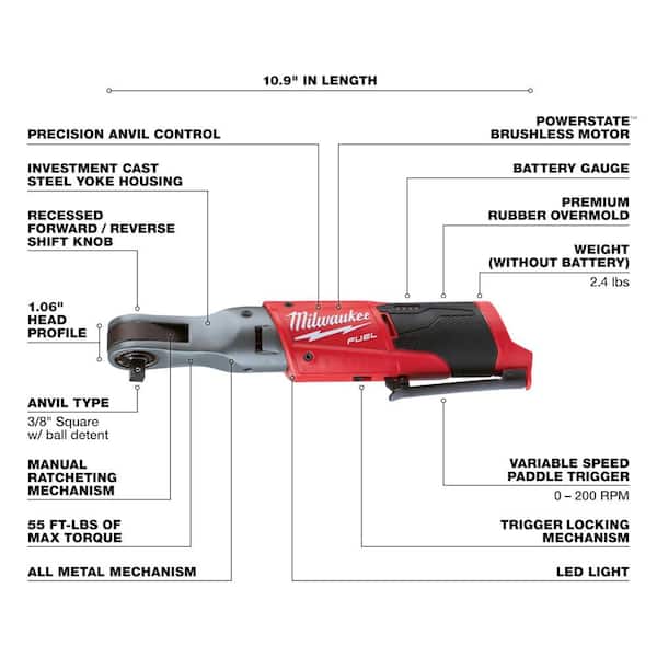 マキ Milwaukee M18 FUEL GEN-2 18V Lithium-Ion Mid Torque