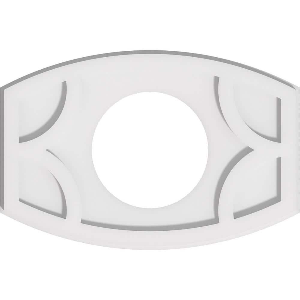 18 in. x 12 in. x 1 in. Kailey Architectural Grade PVC Contemporary Ceiling Medallion price history on PriceWatchPro