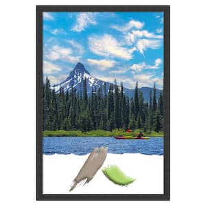 Mezzanotte Black Wood Picture Frame Opening Size 24x36 in.