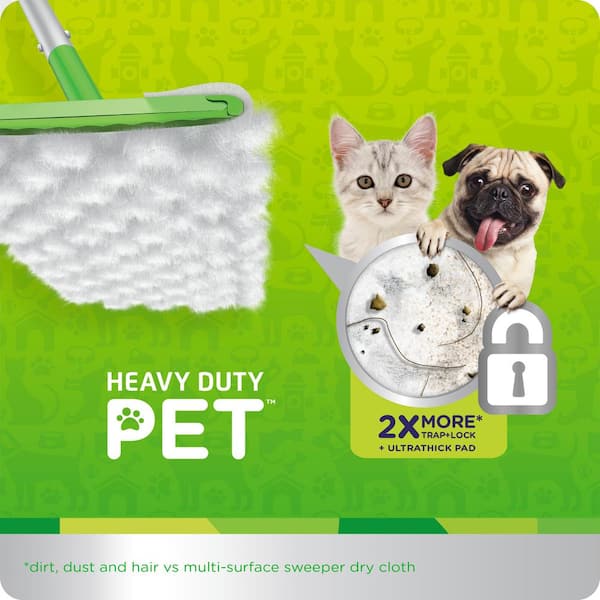 Swiffer Sweeper Dry and Wet Pet Starter Kit Microfiber Non-wringing Flat  Wet Mop in the Wet Mops department at