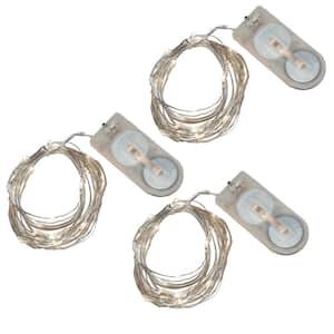 Bright White Battery Operated Waterproof Mini String Lights