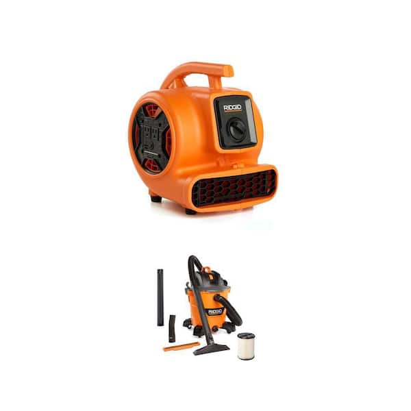 600 CFM Air Mover Blower Fan AM2265 and 12 Gal. 5.0 Peak HP NXT Shop Vacuum HD1200 Combo