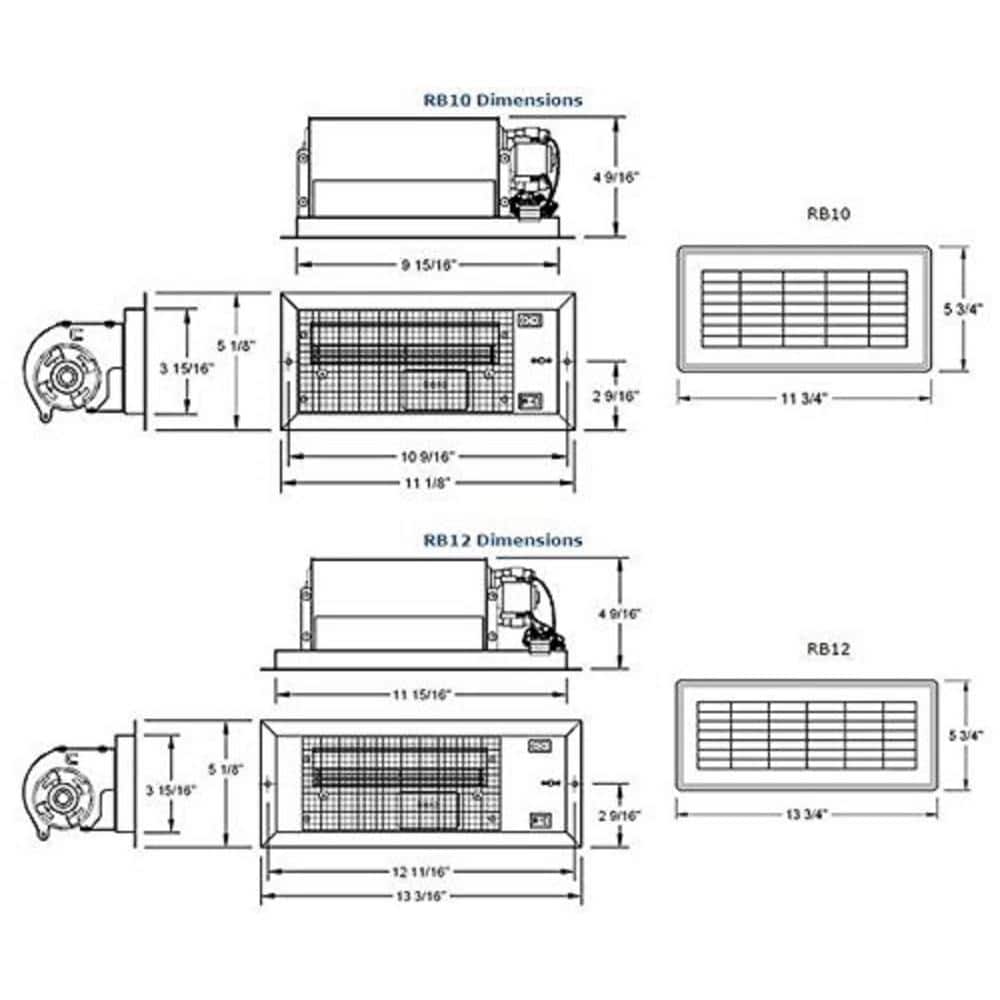 Tjernlund 10-Inch Register Booster Fan with Grille