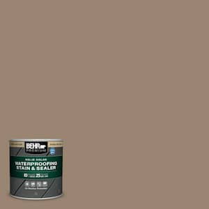 8 oz. #SC-153 Taupe Solid Color Waterproofing Exterior Wood Stain and Sealer Sample