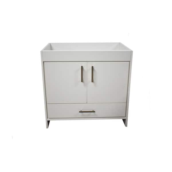 VOLPA USA AMERICAN CRAFTED VANITIES Capri 36 in. W x 21 in. D Bathroom Vanity Cabinet Only in White