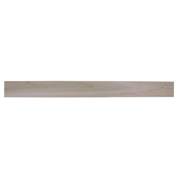 EVERMARK Expressions 4 ft. x 5 in. Contemporary Poplar Stain Grade Solid Wood Cap-Shelf Mantel