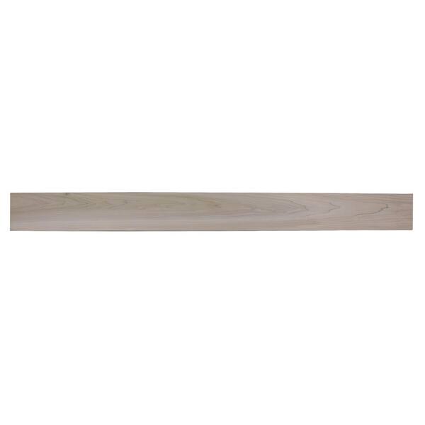 EVERMARK Expressions 5 ft. Contemporary Poplar Stain Grade Wood Shelf Mantel  CONTP-60MTL - The Home Depot