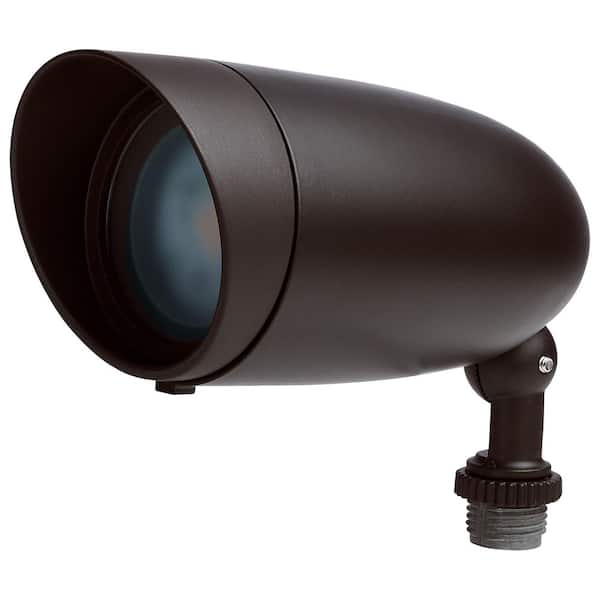 800 Lumen 9-Watt Bronze Hardwired Integrated LED Smart Landscape Flood Light RGB and 2700K-5000K Tunable App Compatible