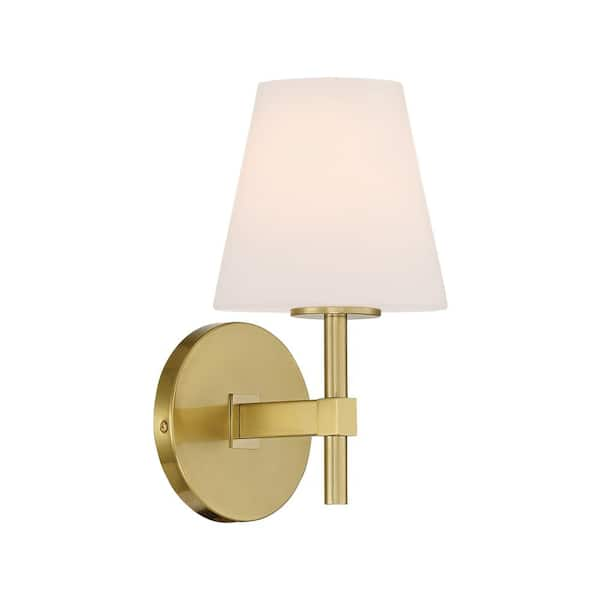 1 Light Gold Bathroom Vanity Ed0720101ag - The Home Depot