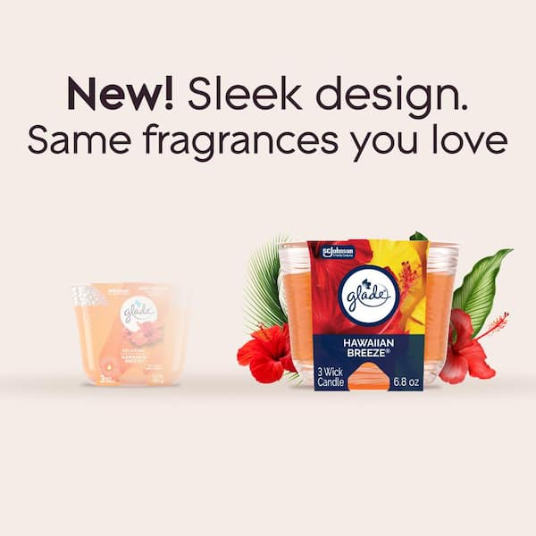 glade キャンドル ハワイアンブリーズ 3個セット Amazon.com: Glade Jar Candle, Hawaiian Breeze Fragrance, 3.4