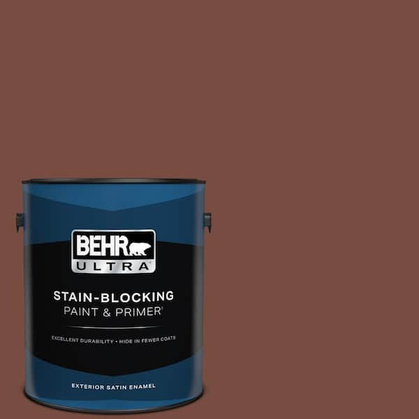 BEHR ULTRA 1 gal. #S170-7 Dark Cherry Mocha Satin Enamel Exterior Paint & Primer