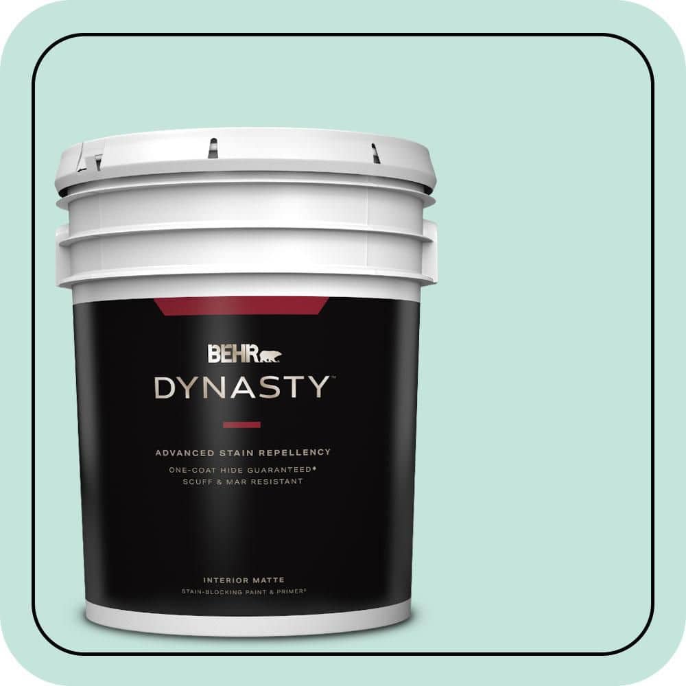 5 gal. #MQ3-19 Misty Isle One-Coat Hide Matte Interior Stain-Blocking Paint & Primer price history on PriceWatchPro