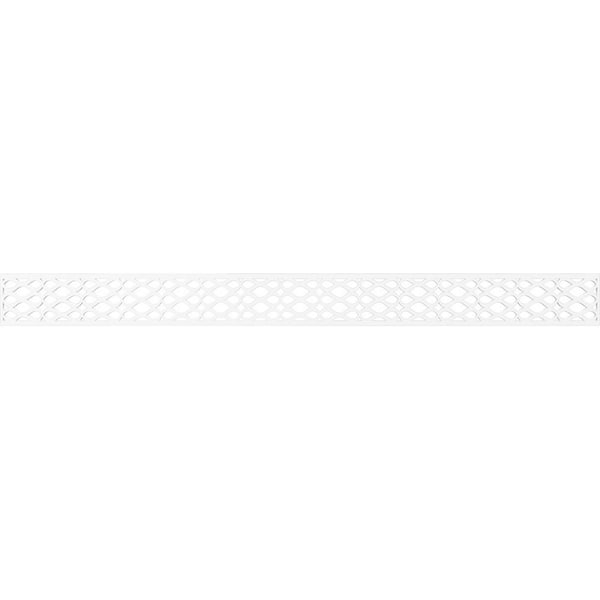 Ekena Millwork Somerset Fretwork 0.375 in. D x 46.375 in. W x 4 in. L PVC Panel Moulding