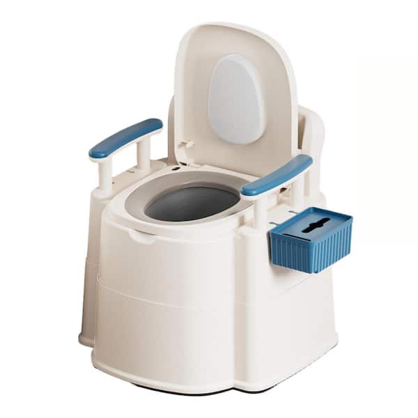Bedside Commodes for Seniors with 100 Liners and 50 Large Absorbent Pads, Toilet Seat with Detachable Armrest, 500 lbs.