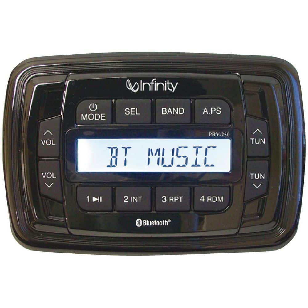 Infinity AM/FM/USB Bluetooth Multimedia Waterproof Marine Stereo -  464-INFPRV250