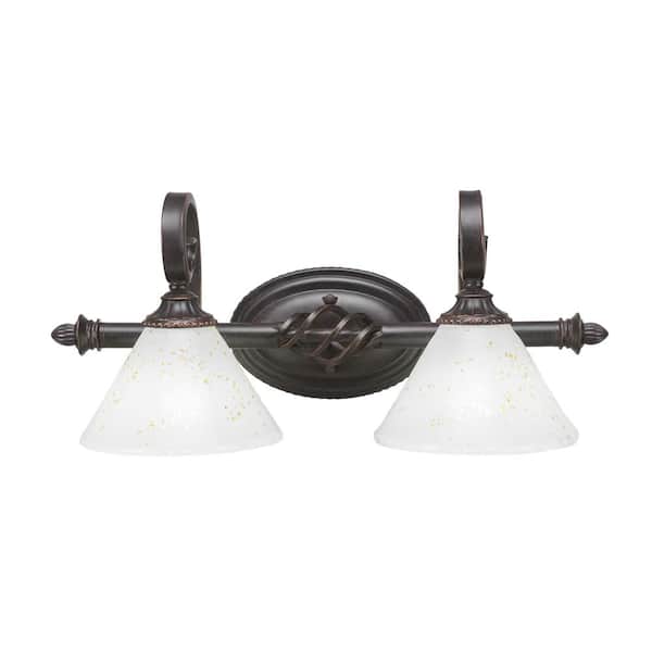Unbranded Bridgewater 20.75 in. 2-Light Dark Granite Vanity Light