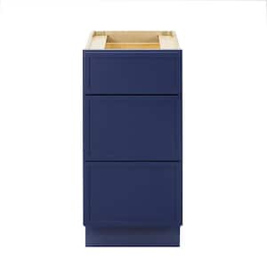 15 in. W x 21 in. D x 32.5 in. H 3-Drawers Bath Vanity Cabinet Only in Blue