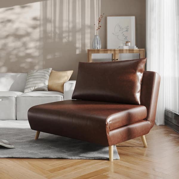 Leather shop pillow chair