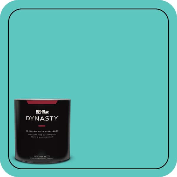 BEHR DYNASTY 1 qt. #490B-4 Sea Life Matte Interior Stain-Blocking Paint & Primer