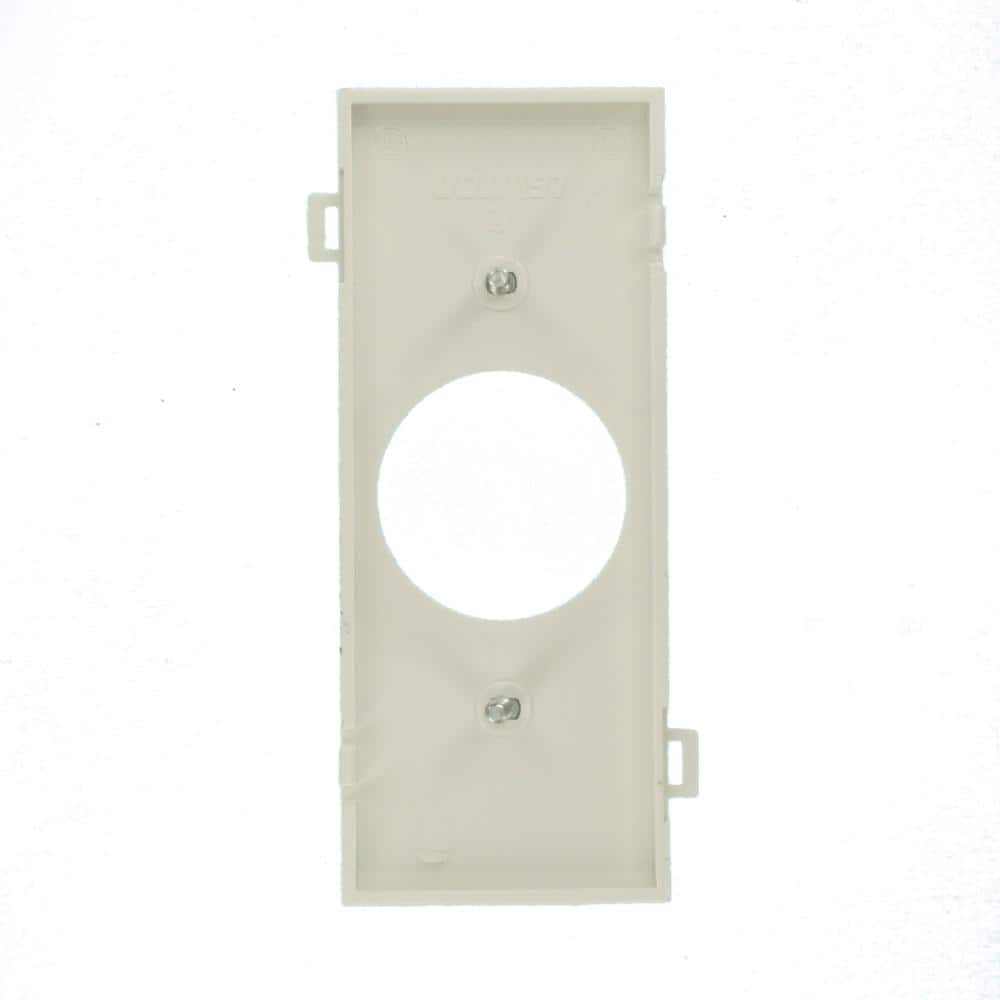 White Thermoplastic 1-Gang Receptacle Wall Plate
