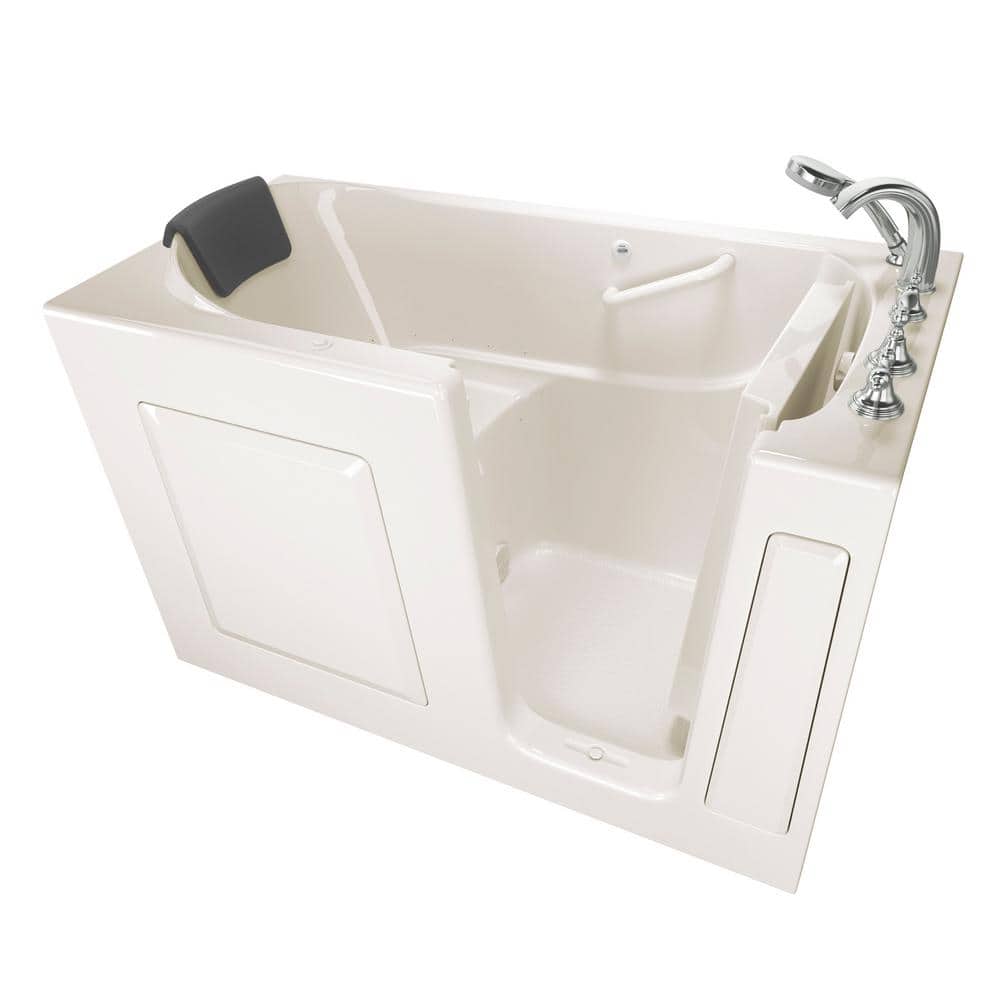 Gelcoat Premium Series 60 in. x 30 in. Right Hand Walk-In Air Bathtub in Li
