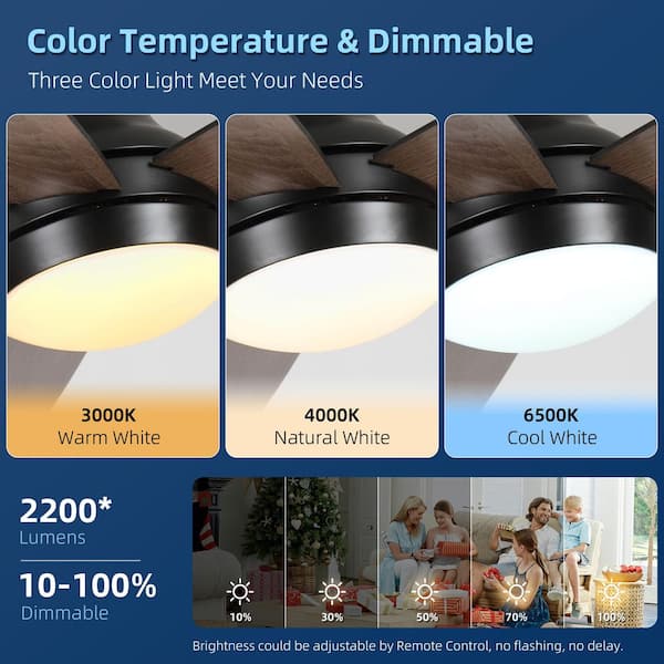 laulea☆様確認用★ファンサボード Ceiling Fan with Light, 52 inch Ceiling Fan with Light and