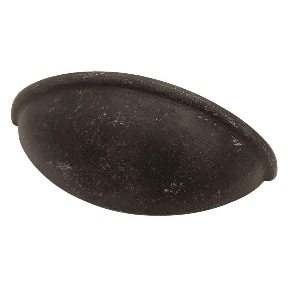 Davidson 2-1/2 in. (64mm) Tumbled Dark Gunmetal Cup Cabinet Drawer Pull