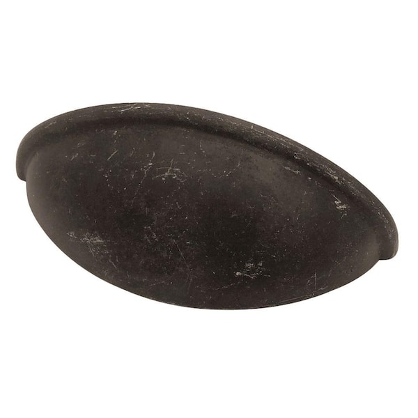 Liberty Davidson 2-1/2 in. (64mm) Tumbled Dark Gunmetal Cup Cabinet Drawer Pull