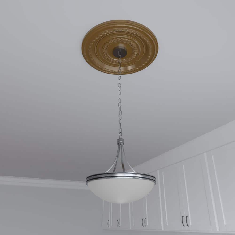 Cole 19" Aged Metallic Gold PVC Ceiling Medallion