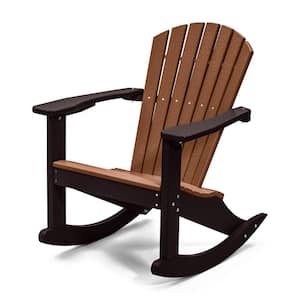 Classic Black Rocking Wood Adirondack Chair