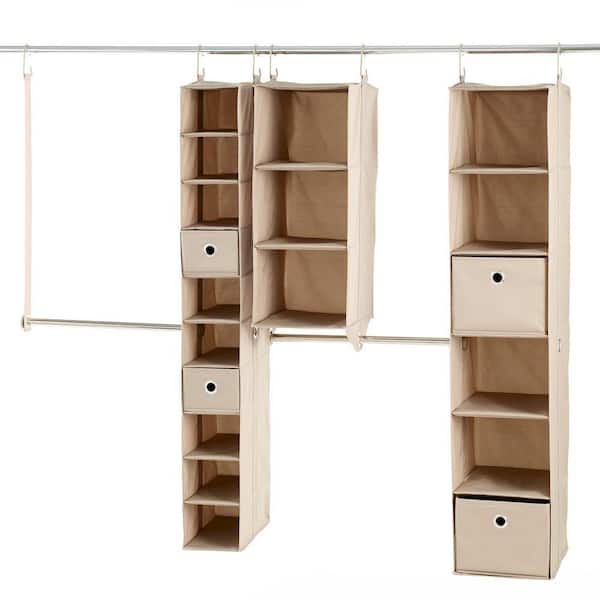 neatfreak 6 ft. 8 ft. Fabric Closet Kit Hanging Organizer (9Piece