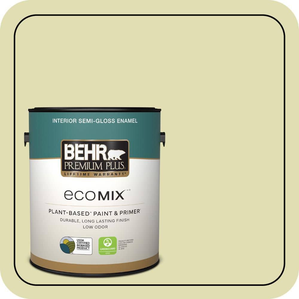 1 gal. #M340-3A Modern Zen Semi-Gloss Enamel EcoMix Plant-Based Interior Paint & Primer price history on PriceWatchPro