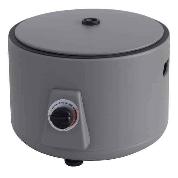 60000 BTU Expedition Metal Smokeless Outdoor Campfire Fire Pit, Grey, 14 in.