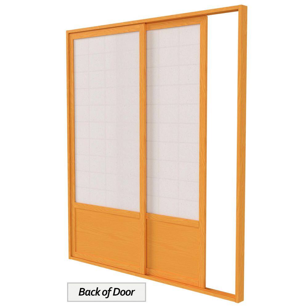 Zen Shoji Sliding Door Kit with Rice Paper Panels