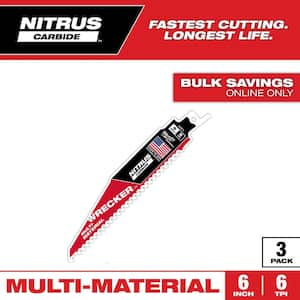Milwaukee 6 in. 6 TPI WRECKER Nitrus Carbide Teeth Multi-Material