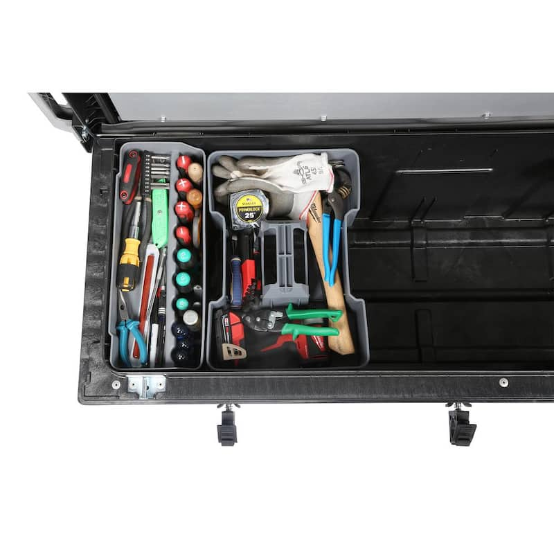 76 in. Matte Black HDP Full-Size Crossover Pickup Truck Tool Box with Lifetime Warranty for Toyota Tundra (2022-current)