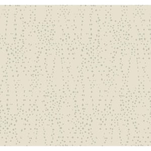 Cream Star Struck Paper Unpasted Matte Wallpaper (27 in. x 27 ft.)