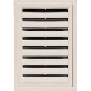 12 in. x 18 in. Rectangle Gable Vent #048 Almond