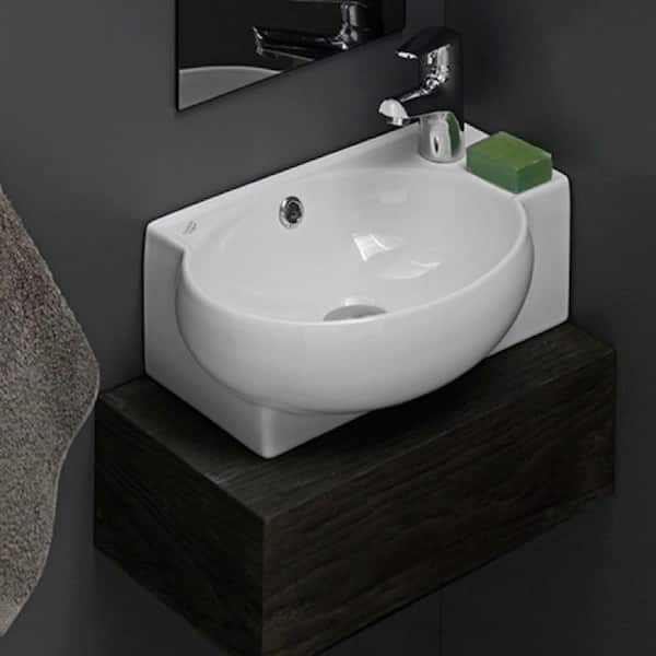 Mini Vessel Sink in White