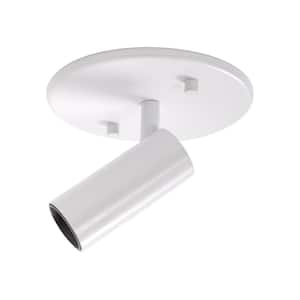 Downey 3 in. 1 Light 7-Watt White Integrated LED Semi-Flush Mount