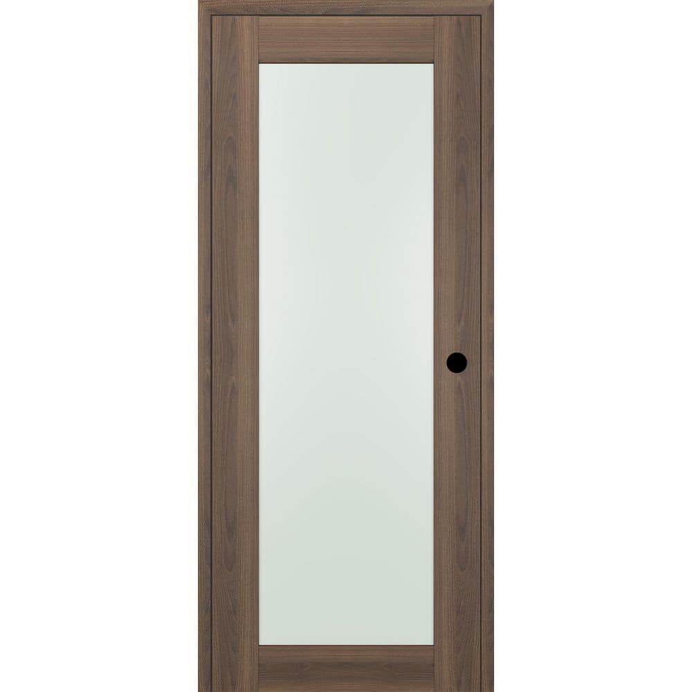 Avon 207 N DIY-Friendly 18 in. х 84 in. Left-Hand Frosted Glass Pecan Nutwood Composite Single Prehung Interior Door price history on PriceWatchPro