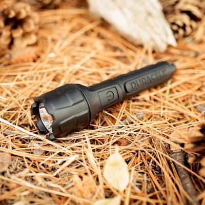 80 Lumens Heavy-Duty Rubber LED Flashlight Single Mode with Batteries