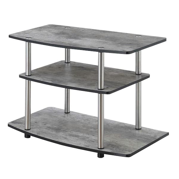 Convenience Concepts Design2Go 31.5 in. W Faux Birch TV Stand with 3-Tiers fits up to a 32 in. TV